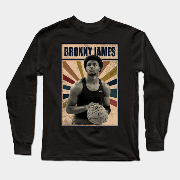 Usc Trojans Bronny James Long Sleeve T-Shirt by RobinaultCoils